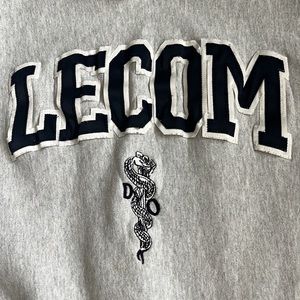 Vintage Lake Erie College of‎ Medicine Crewneck Sweatshirt Grey S USA Made